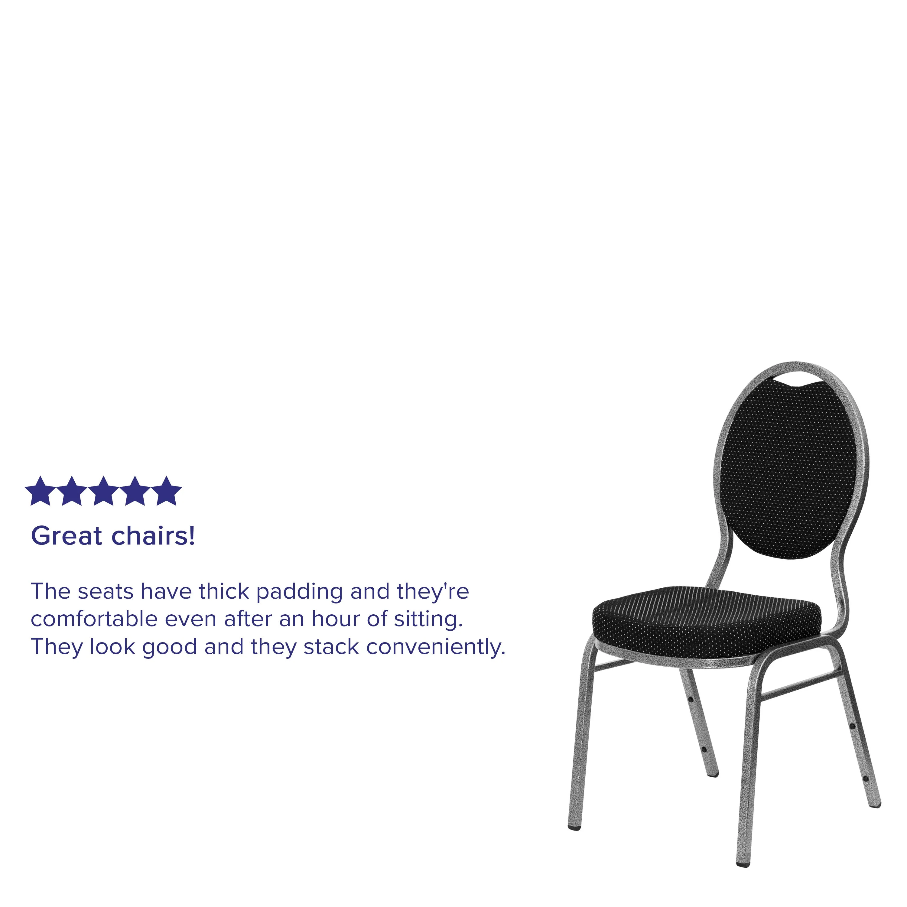 HERCULES Series Teardrop Back Stacking Banquet Chair - Image 29