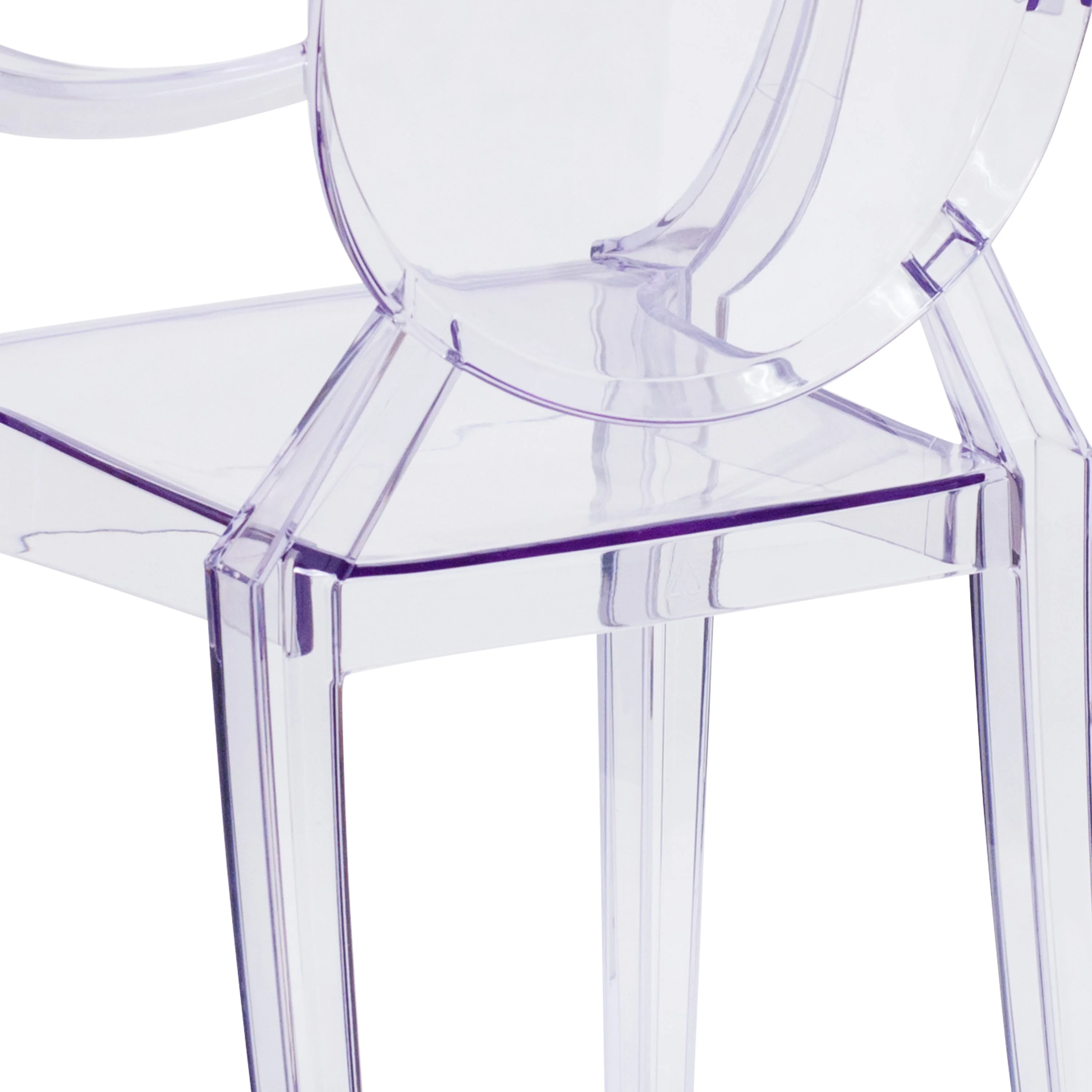 Oval Back Ghost Chair with Arms - Image 8