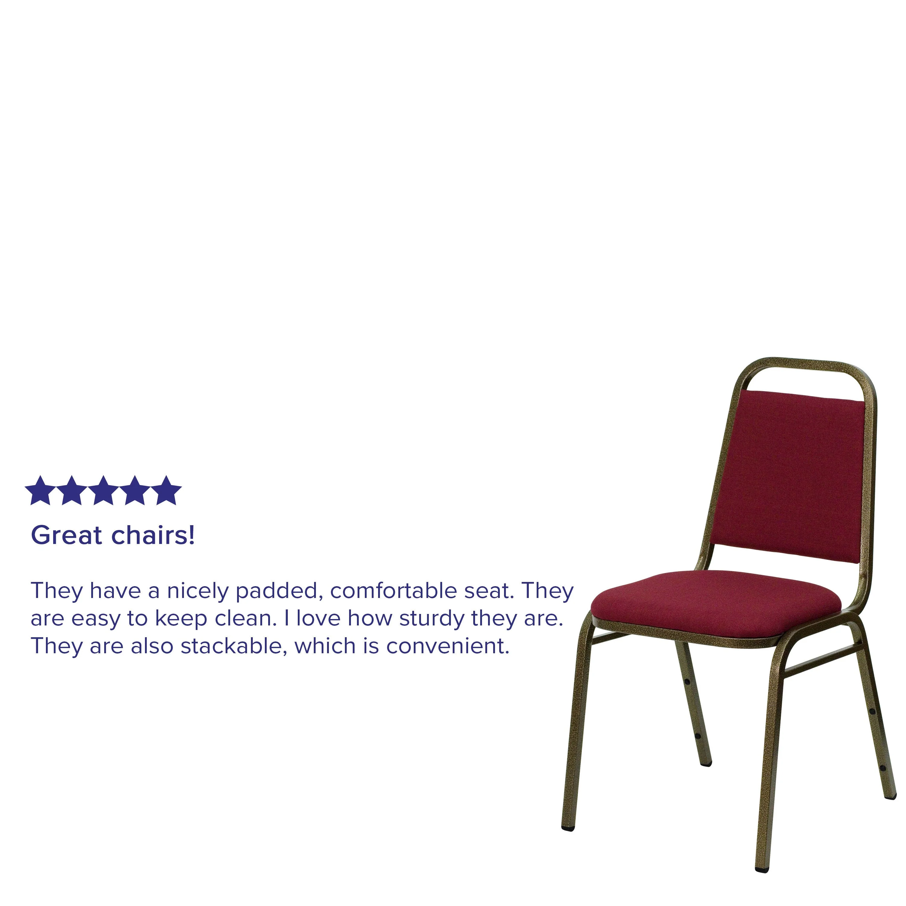 HERCULES Series Trapezoidal Back Stacking Banquet Chair with 1.5" Thick Seat - Image 30