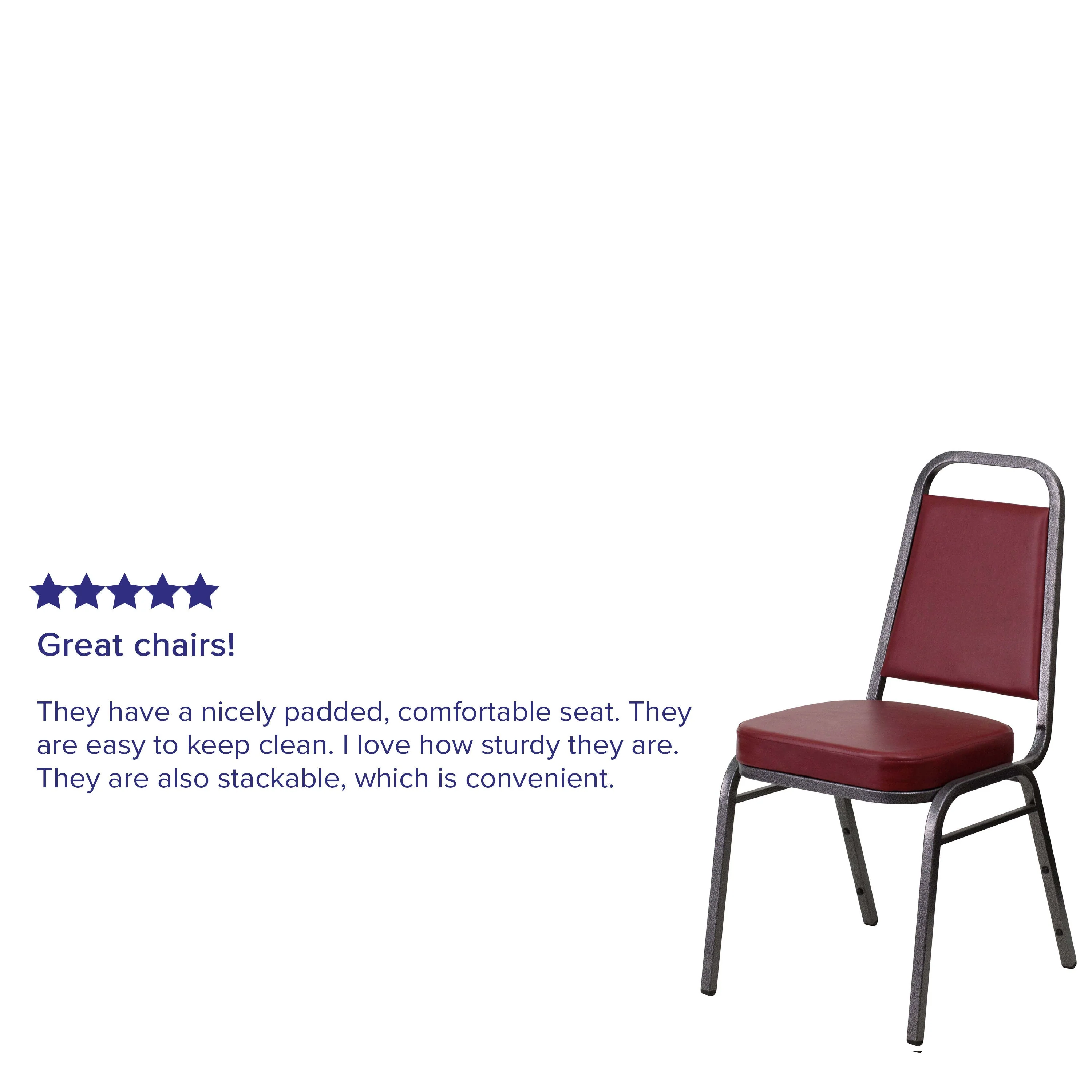 HERCULES Series Trapezoidal Back Stacking Banquet Chair with 2.5" Thick Seat - Image 28
