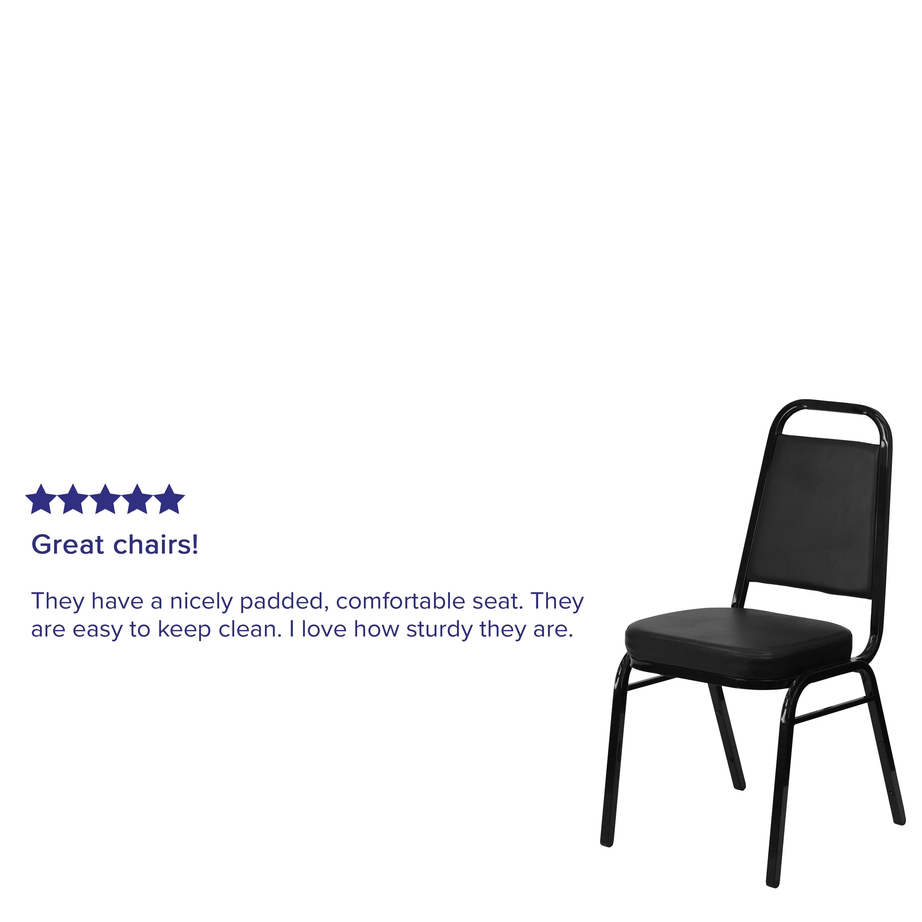 HERCULES Series Trapezoidal Back Stacking Banquet Chair with 2.5" Thick Seat - Image 53
