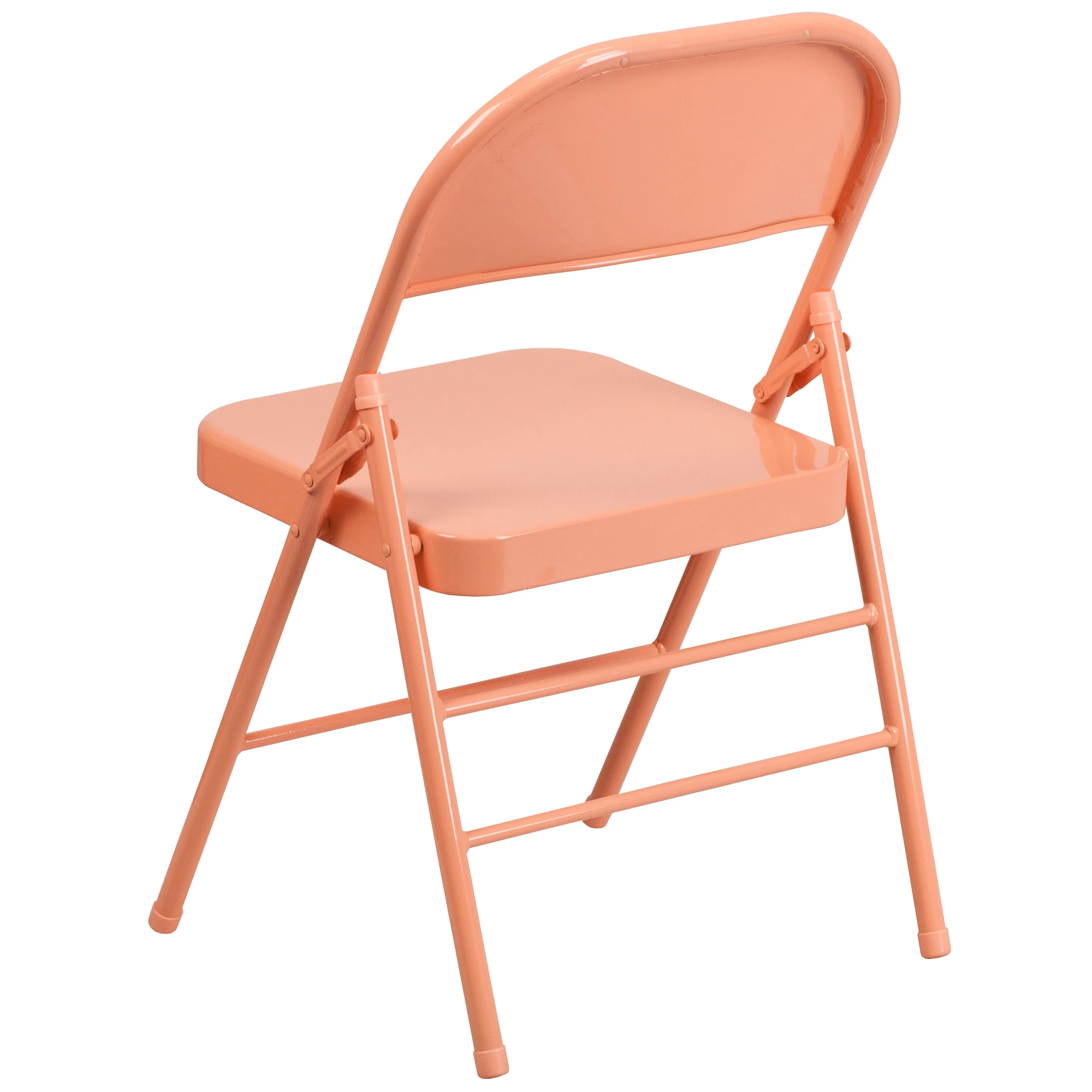 HERCULES COLORBURST Series Triple Braced & Double Hinged Metal Folding Chair - Image 43