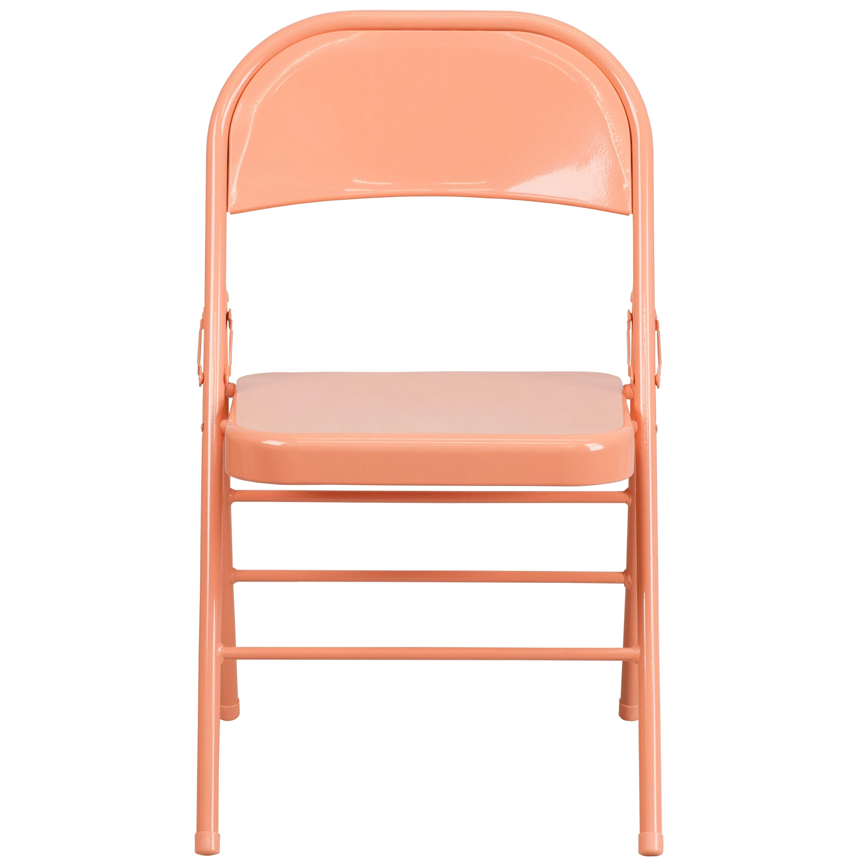 HERCULES COLORBURST Series Triple Braced & Double Hinged Metal Folding Chair - Image 46