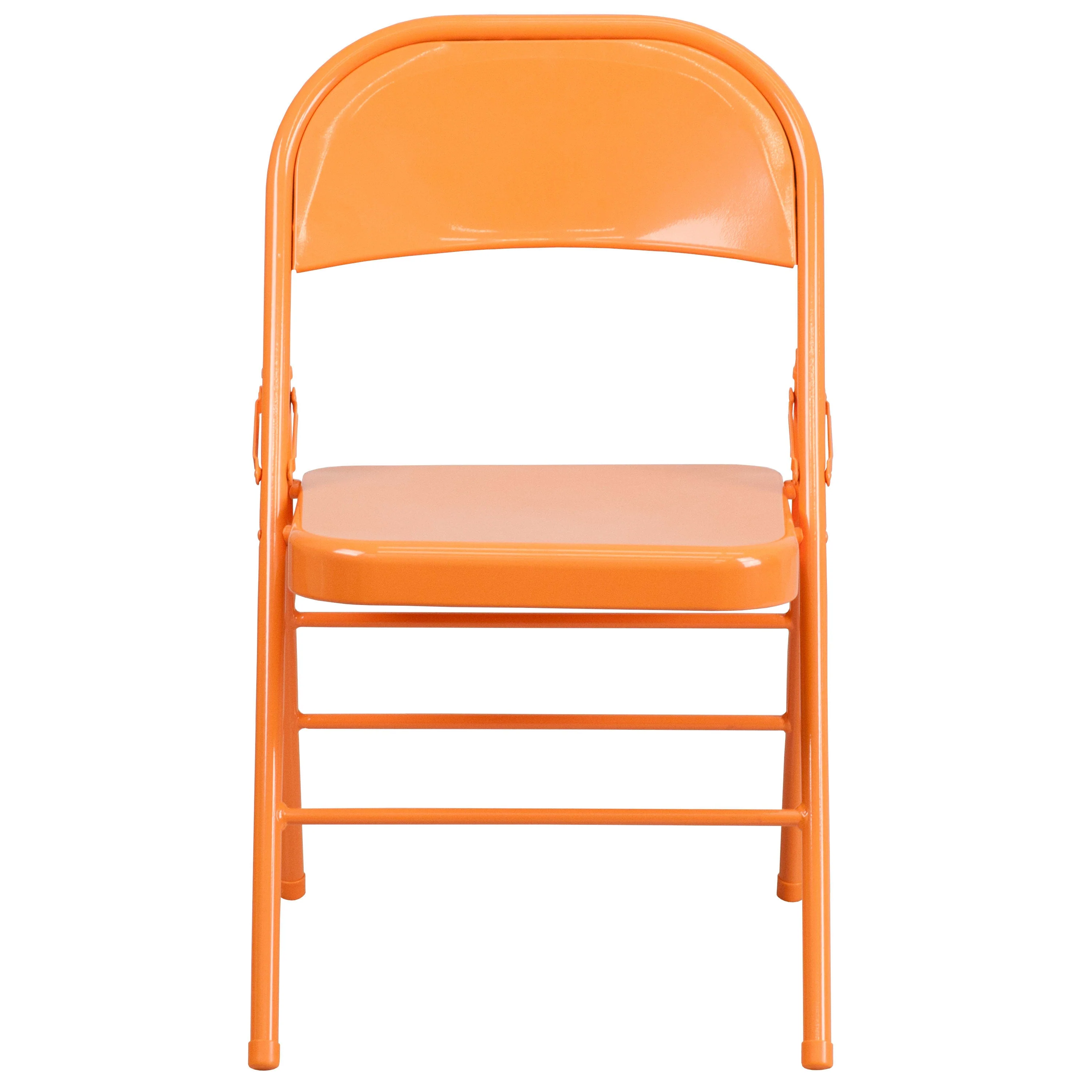 HERCULES COLORBURST Series Triple Braced & Double Hinged Metal Folding Chair - Image 69
