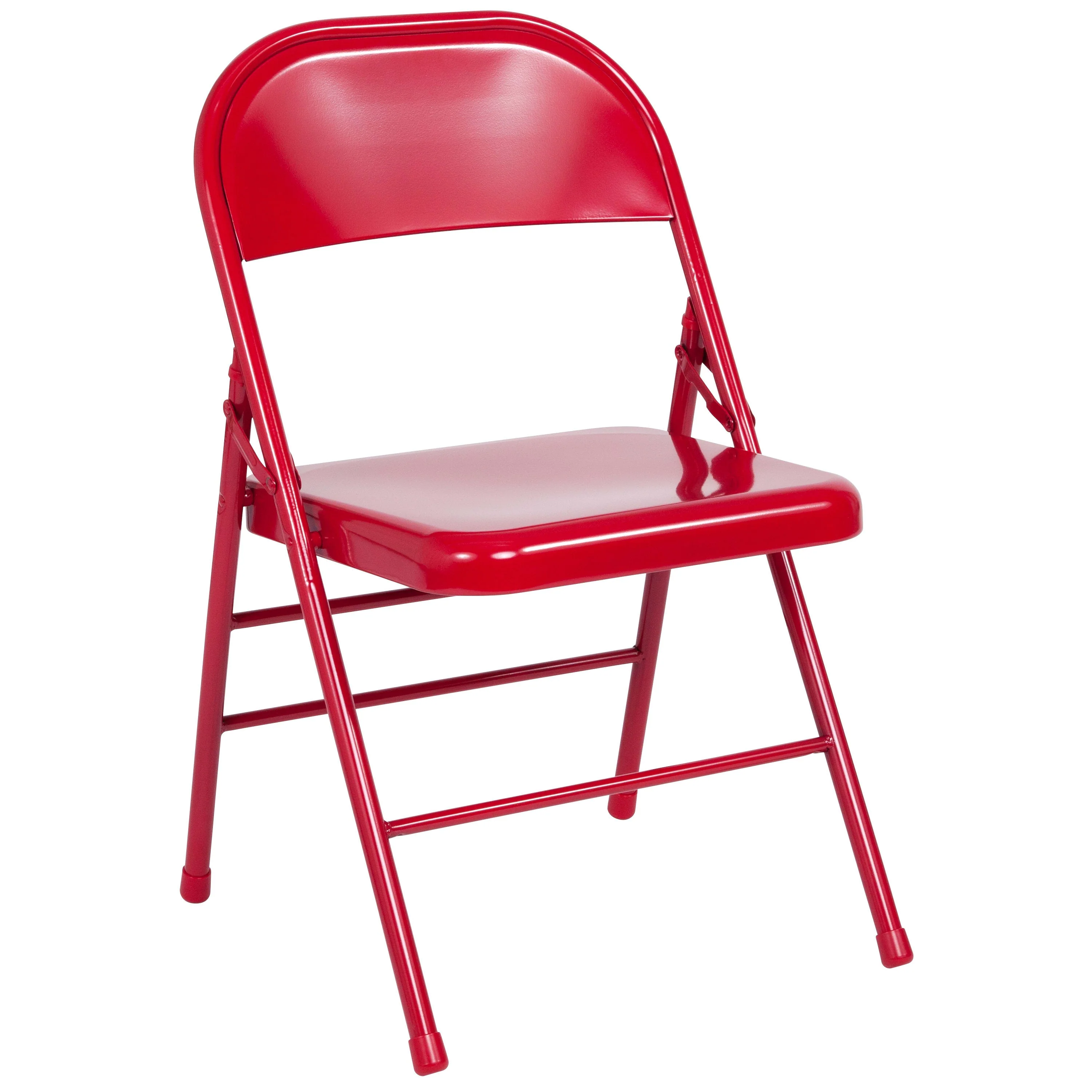 HERCULES Series Triple Braced & Double Hinged Metal Folding Chair - Image 13