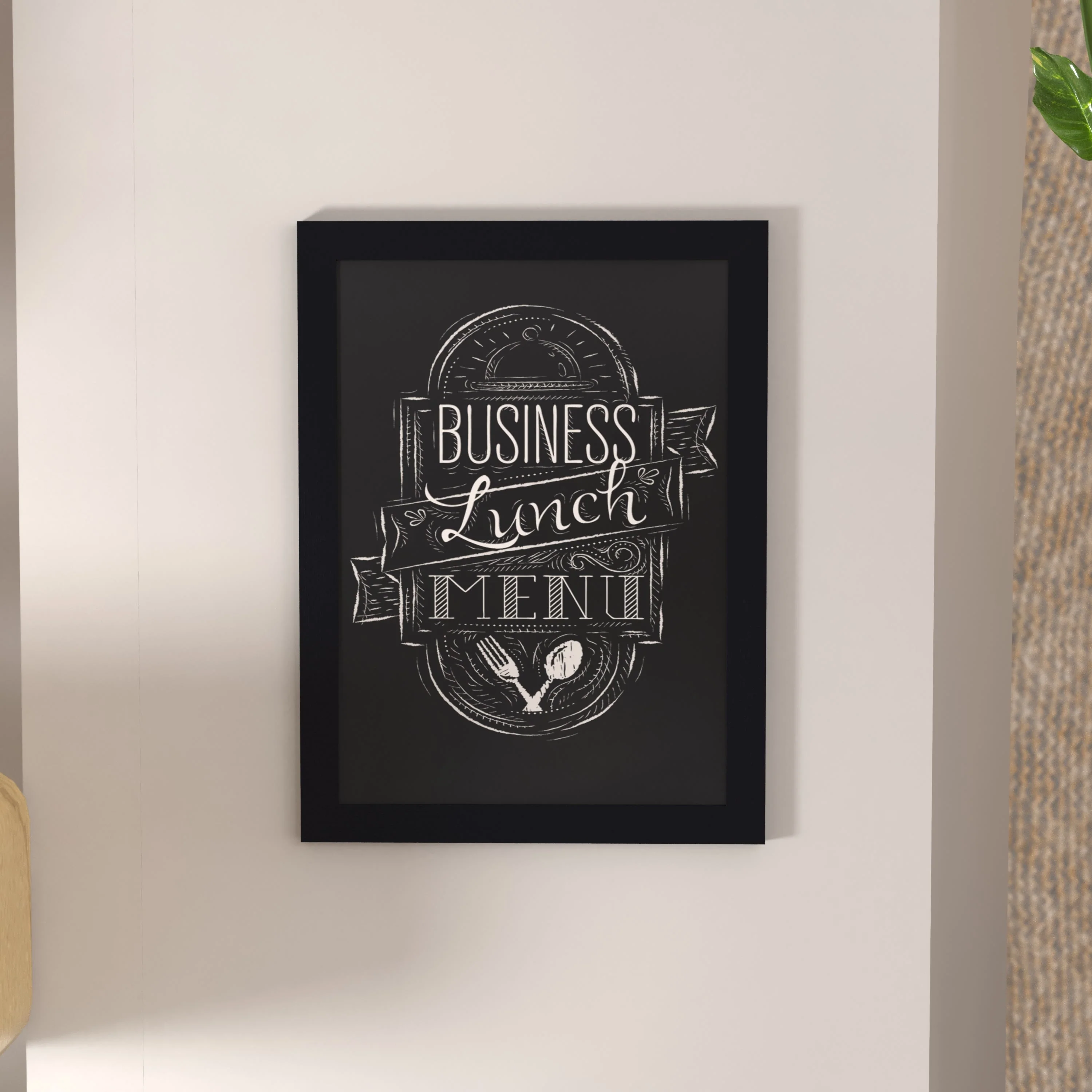 Canterbury Wall Mount Magnetic Chalkboard Sign with Eraser, Hanging Wall Chalkboard Memo Board for Home, School, or Business - Image 151