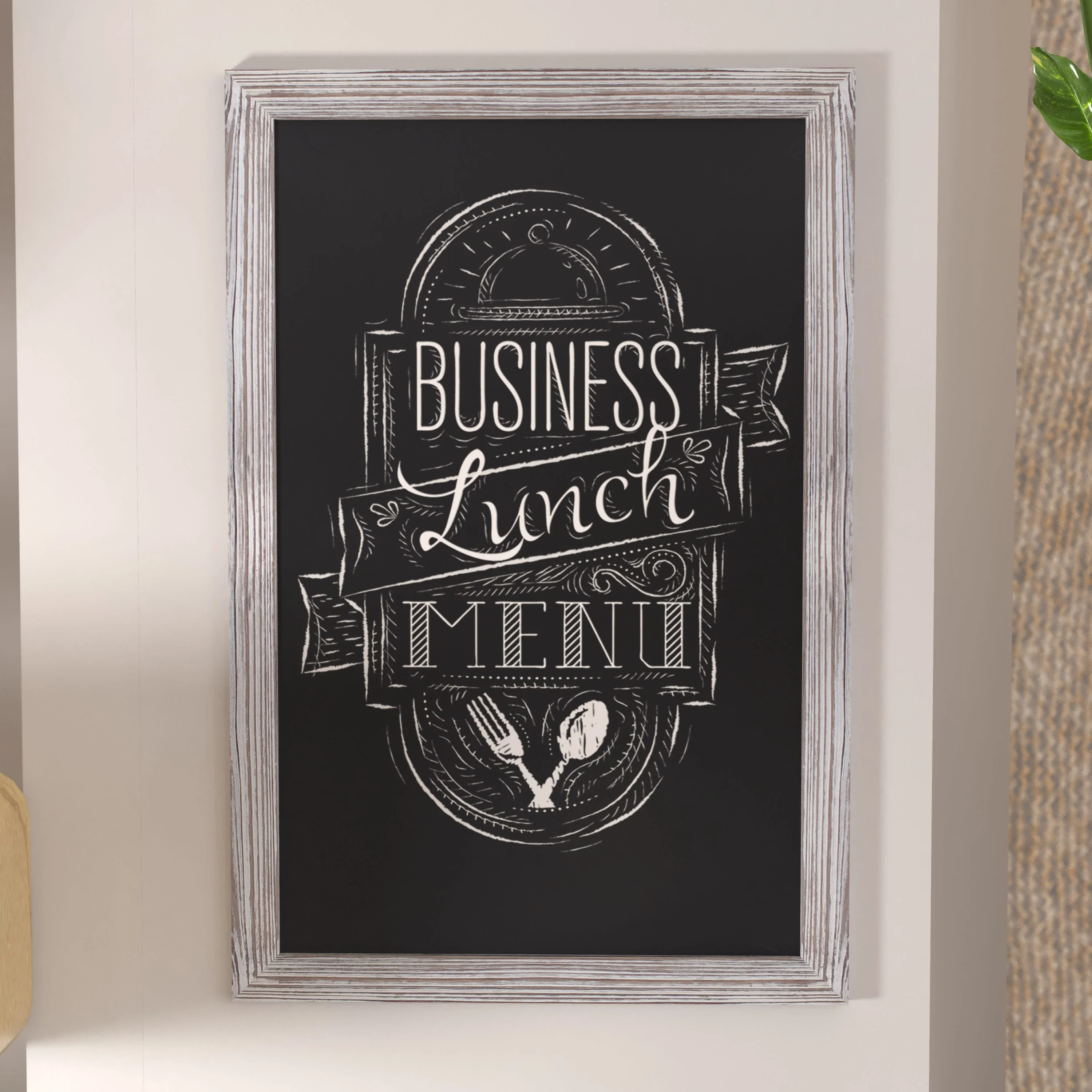 Canterbury Wall Mount Magnetic Chalkboard Sign with Eraser, Hanging Wall Chalkboard Memo Board for Home, School, or Business - Image 97
