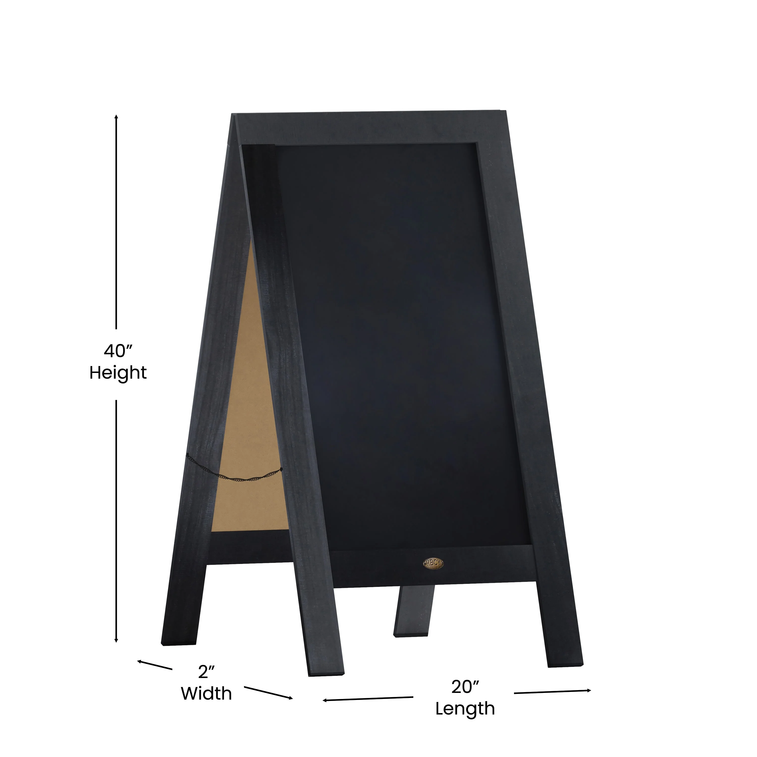 Canterbury Wooden Indoor/Outdoor A-Frame Magnetic Chalkboard Sign Set with 8 Chalk Markers, 10 Stencils, Eraser, and 2 Magnets - Image 35