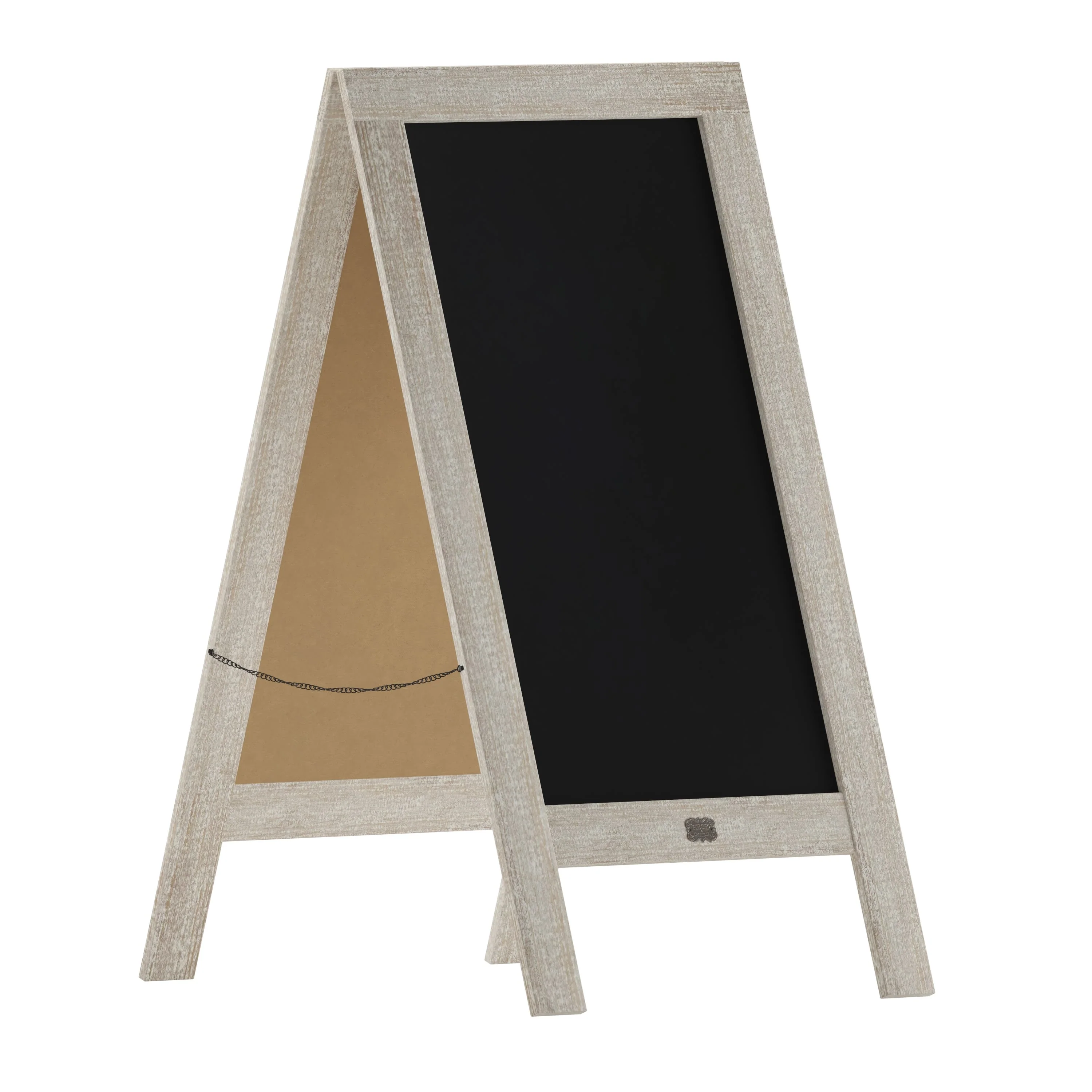 Canterbury Wooden Indoor/Outdoor A-Frame Magnetic Chalkboard Sign Set with 8 Chalk Markers, 10 Stencils, Eraser, and 2 Magnets - Image 79