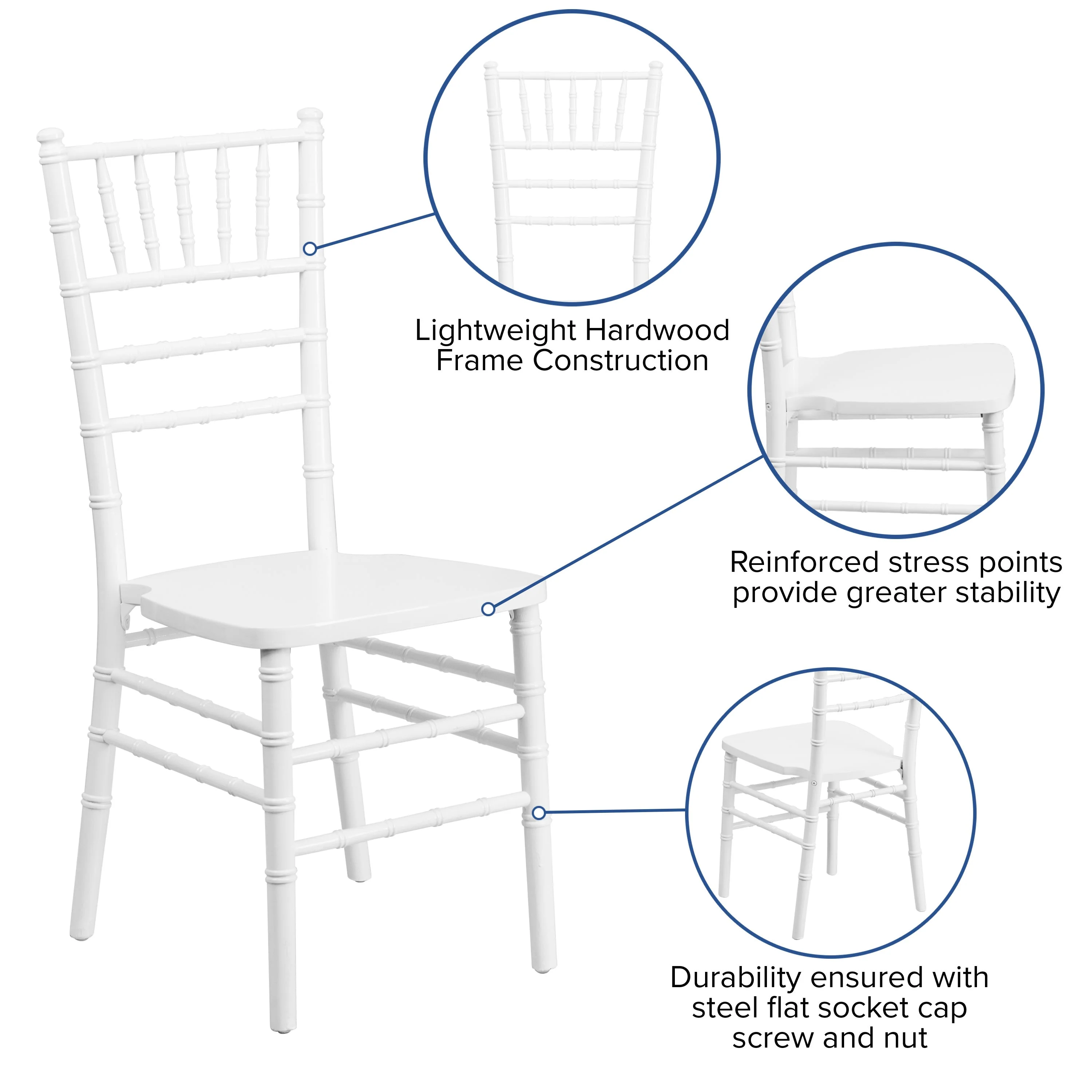 HERCULES Series Wood Chiavari Chair - Image 74