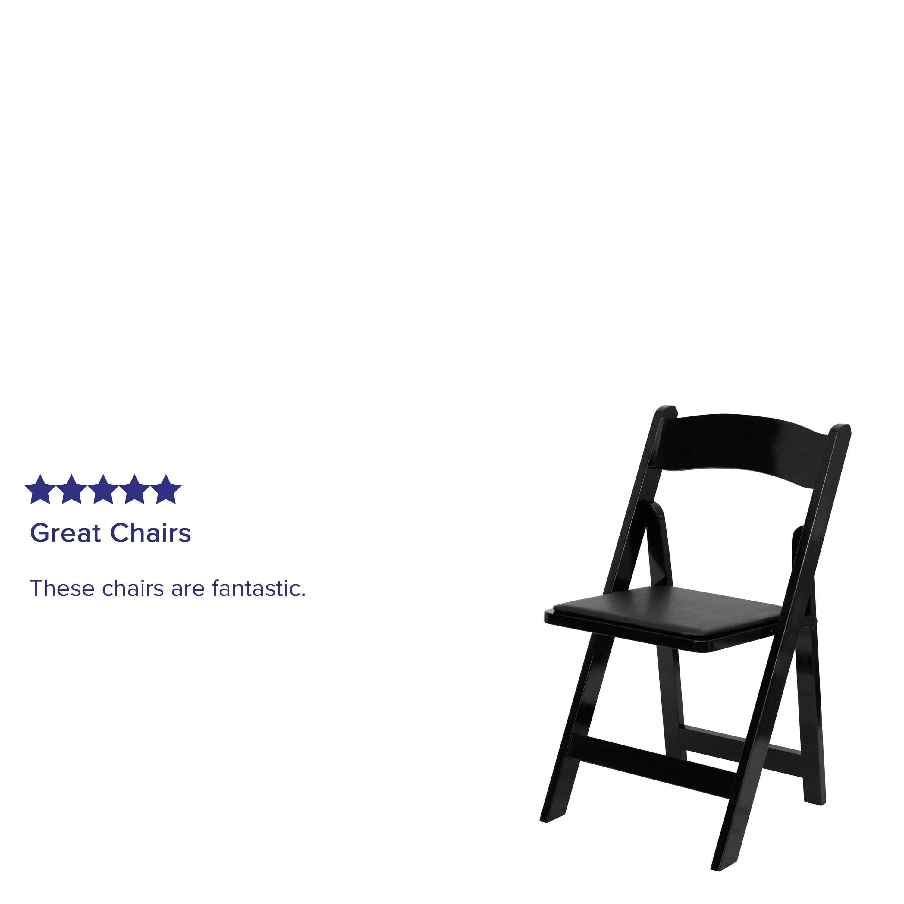 HERCULES Series Wood Folding Chair with Vinyl Padded Seat - Image 66